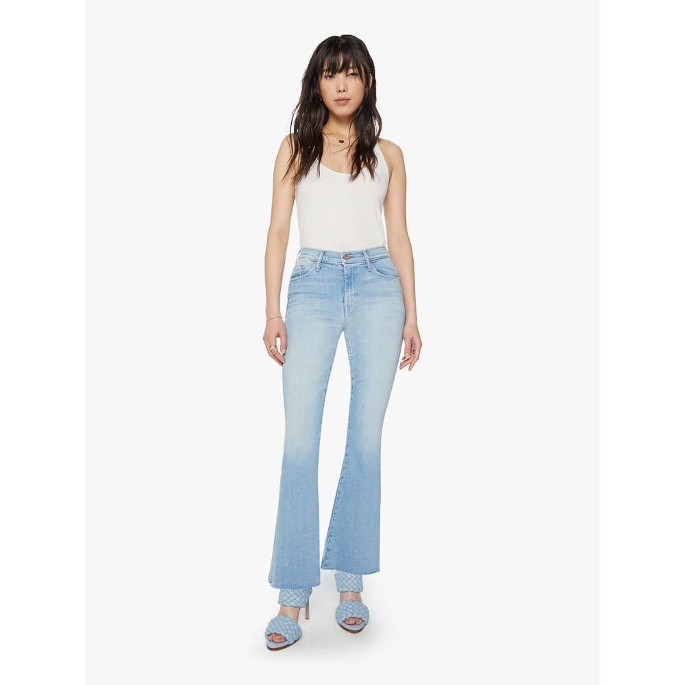 Mother The Weekender Fray California Cruiser Light Wash Jeans Size 26 NWT